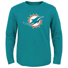 Preschool Primary Logo Long Sleeve T-Shirt - Miami Dolphins