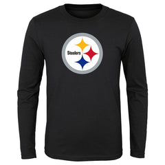 Preschool Primary Logo Long Sleeve T-Shirt - Pittsburgh Steelers