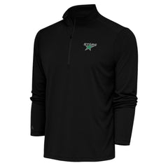 NHL Black Dallas Stars Antigua Special Edition 2.0 Tribute Quarter-Zip Pullover Top