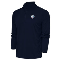 NHL Navy Nashville Predators Antigua Special Edition 2.0 Tribute Quarter-Zip Pullover Top