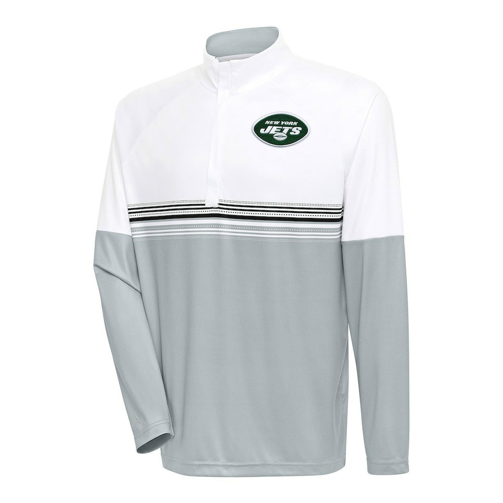 Antigua Bender Quarter-Zip Pullover Top - New York Jets