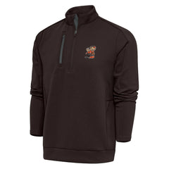 Antigua Team Logo Generation Quarter-Zip Pullover Jacket - Cleveland Browns