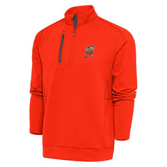 Antigua Team Logo Generation Quarter-Zip Pullover Jacket - Cleveland Browns