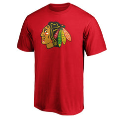 NHL Red Chicago Blackhawks Primary Logo Team T-Shirt