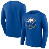 NHL Royal Buffalo Sabres Primary Logo Team Long Sleeve T-Shirt