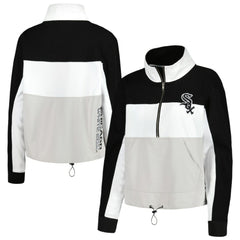 MLB Chicago White Sox The Wild Collective Women's Color Block Half-Zip Jacket