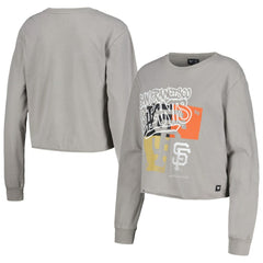MLB San Francisco Giants The Wild Collective Women's Cropped Long Sleeve T-Shirt