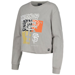 MLB San Francisco Giants The Wild Collective Women's Cropped Long Sleeve T-Shirt