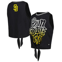 MLB San Diego Padres The Wild Collective Women's Twisted Tie Front Tank Top