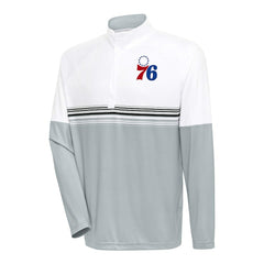 NBA Philadelphia 76ers Antigua Bender Quarter-Zip Pullover Top