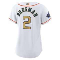 MLB Alex Bregman Houston Astros Nike Women's 2023 Gold Collection Replica Player Jersey