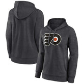 NHL Charcoal Philadelphia Flyers Women's Primary Logo Pullover Hoodie