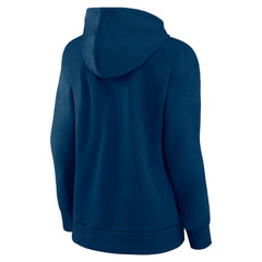 NHL Deep Sea Blue Seattle Kraken Women's Primary Logo Pullover Hoodie