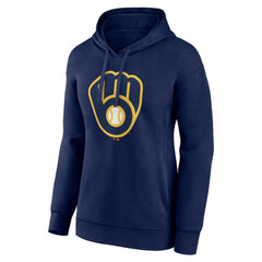MLB Milwaukee Brewers Women's Core Logo Pullover Hoodie