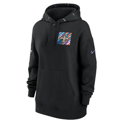 Women's 2023 NFL Crucial Catch Club Pullover Hoodie - New Orleans Saints