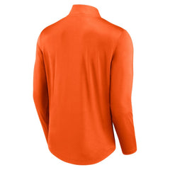 NHL Orange Philadelphia Flyers Fanatics Mock Neck Quarter-Zip Top