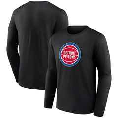 NBA Detroit Pistons Primary Team Logo Long Sleeve T-Shirt sale
