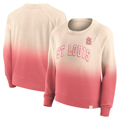 MLB St. Louis Cardinals Fanatics Women's Luxe Lounge Arch Raglan Pullover Sweatshirt