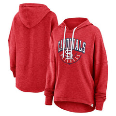 MLB St. Louis Cardinals Fanatics Women's Luxe Pullover Hoodie
