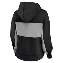 Women's Filled Stat Sheet Lighweight Modest Crop Hoodie - Carolina Panthers
