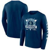 NHL Deep Sea Blue Seattle Kraken Fanatics Rinkside Long Sleeve T-Shirt