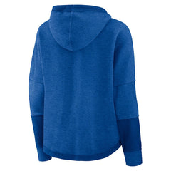Women's Lightewight Modest Crop Lounge Helmet Arch Pullover Hoodie - Los Angeles Rams