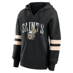 Women's Bold Move Dolman V-Neck Hip HIp Hoodie - New Orleans Saints