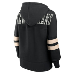 Women's Bold Move Dolman V-Neck Hip HIp Hoodie - New Orleans Saints