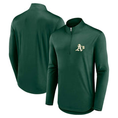 MLB Athletics Fanatics Quarterback Quarter-Zip Top