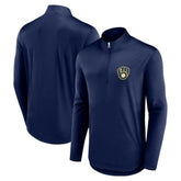MLB Milwaukee Brewers Fanatics Quarterback Quarter-Zip Top