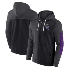 MLB Colorado Rockies Fanatics Offensive Line Up Lightweight Full-Zip Hoodie