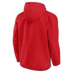 NBA Chicago Bulls Anorak Flagrant Foul Color-Block Raglan Hoodie Half-Zip Jacket