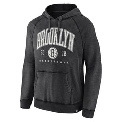 NBA Brooklyn Nets Foul Trouble Snow Wash Raglan Pullover Hoodie