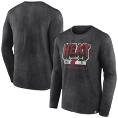 NBA Miami Heat Front Court Press Snow Wash Long Sleeve T-Shirt