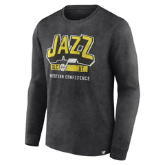 NBA Utah Jazz Front Court Press Snow Wash Long Sleeve T-Shirt