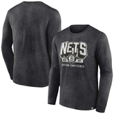 NBA Brooklyn Nets Front Court Press Snow Wash Long Sleeve T-Shirt