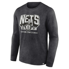 NBA Brooklyn Nets Front Court Press Snow Wash Long Sleeve T-Shirt