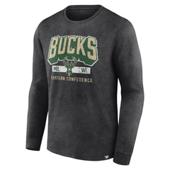 NBA Milwaukee Bucks Front Court Press Snow Wash Long Sleeve T-Shirt