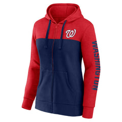 MLB Washington Nationals Fanatics Women's City Ties Hoodie Full-Zip Sweatshirt