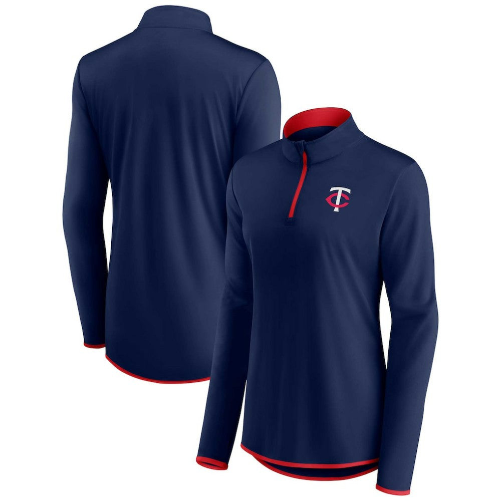 MLB Minnesota Twins Fanatics Women's Corner Quarter-Zip Top