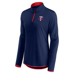 MLB Minnesota Twins Fanatics Women's Corner Quarter-Zip Top