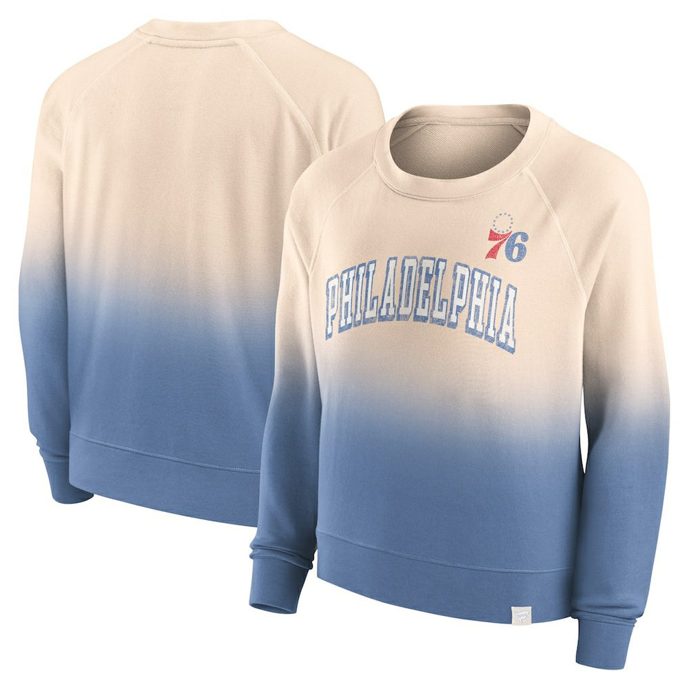 NBA Philadelphia 76ers Women's Lounge Arch Raglan Pullover Sweatshirt