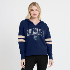 NBA Memphis Grizzlies Women's Bold Move Dolman V-Neck High Hip Hoodie