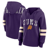 NBA Phoenix Suns Women's Bold Move Dolman V-Neck High Hip Hoodie