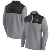 NHL Heather Gray Vegas Golden Knights Fanatics Launch It Quarter-Zip Jacket