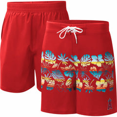 MLB Los Angeles Angels G-III Sports by Carl Banks Breeze Volley Swim Shorts