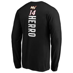 NBA Tyler Herro Miami Heat Playmaker Team Name & Number Long Sleeve T-Shirt