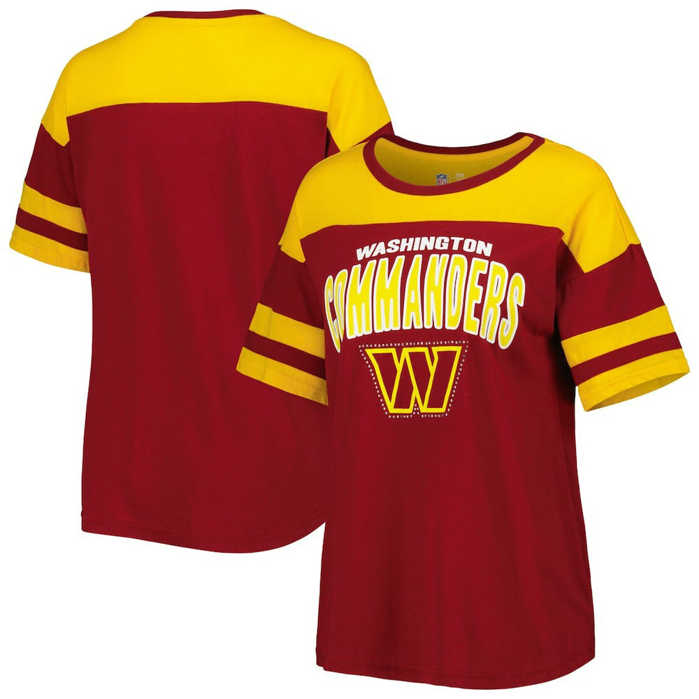G-III 4Her by Carl Banks Women's Play the Ball T-Shirt - Washington Commanders