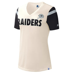 Starter Women's Kick Start V-Neck T-Shirt - Las Vegas Raiders