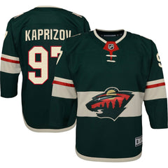 NHL Green Kirill Kaprizov Minnesota Wild Youth Home Premier Player Jersey